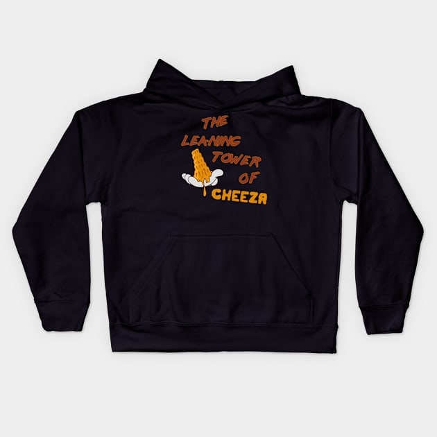 The Leaning Tower of Cheeza Kids Hoodie by MakeItCo